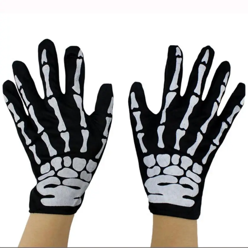 man women Halloween gloves Latex kids Skull Gloves Coss Play Latex