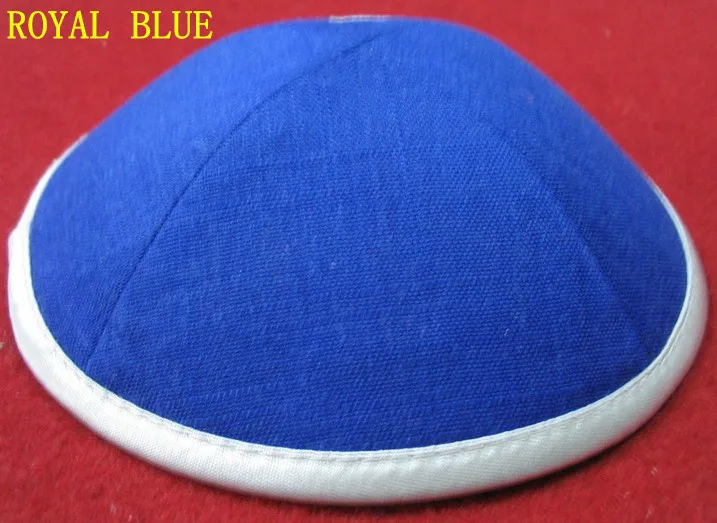 Постельное белье Делюкс еврейская кипа YARMULKE KIPPOT, персонализированное по запросу - Цвет: ROYAL BLUE