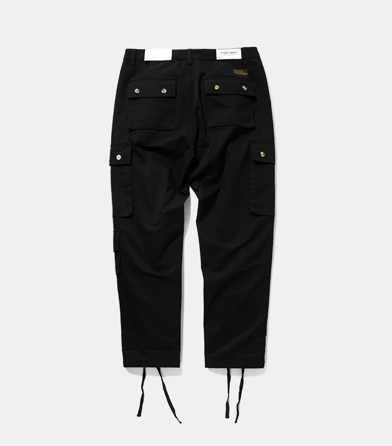 Новинка, брюки карго в стиле хип-хоп с карманами, мешковатые штаны-шаровары для бега, повседневные штаны для мужчин, повседневные уличные брюки, 8864W