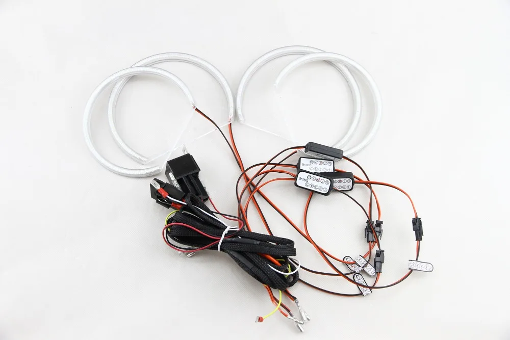 Led angel eyes for BMW E46 Non projector6