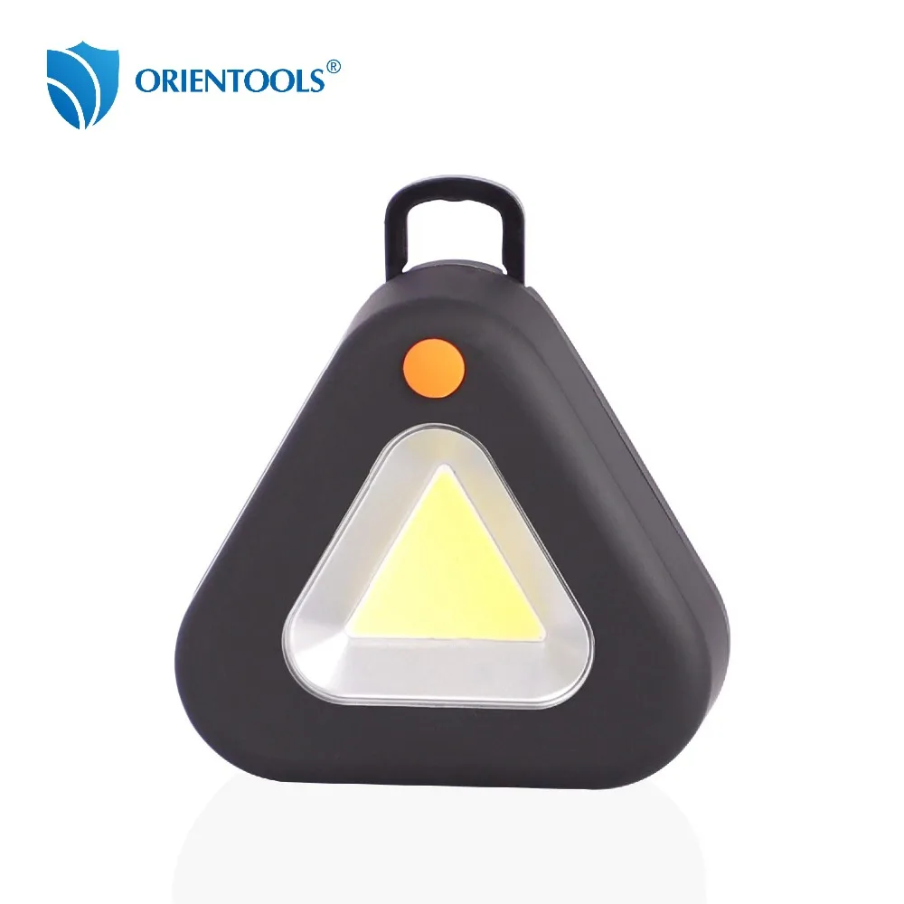 

ORIENTOOLS Magnetic COB LED Work Light Ultra Brightness 300 Lumens Magnetic Base Hanging Hook Battery Powered Floodlight Car