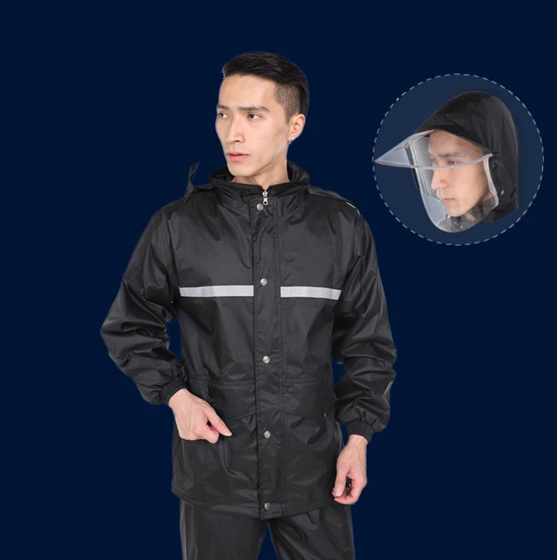 

men/women/disassemblability mask/outdoor hiking ride/waterproof/Breathable/Safety reflective strips /raincoat /tb161131