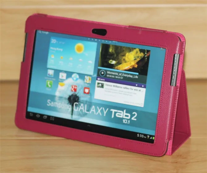 Для samsung Galaxy Tab 2 10,1 дюймов чехол для планшета GT-P5100 P5110 P5113 P7500 P7510 из искусственной кожи с откидной крышкой Folio GT-P5110 P5100 чехол на магните