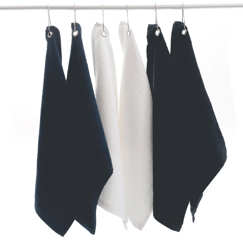 

Golf Towel 1pcs 100% Cotton Size 32*40cm with mental hook high quality sport towel soft gym towels free shipping