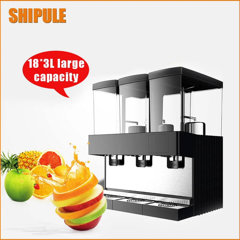 SHIPULE Hot type triple cylinder slush machine cold drink machine,fruit juice dispenser beverage