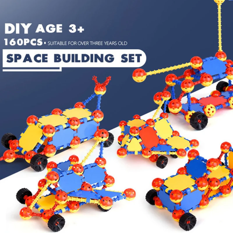 

DIY Puzzles Assembled Space Ball Spell Inserted Blocks Baby Intellectual Early Education Children's Toys Gifts