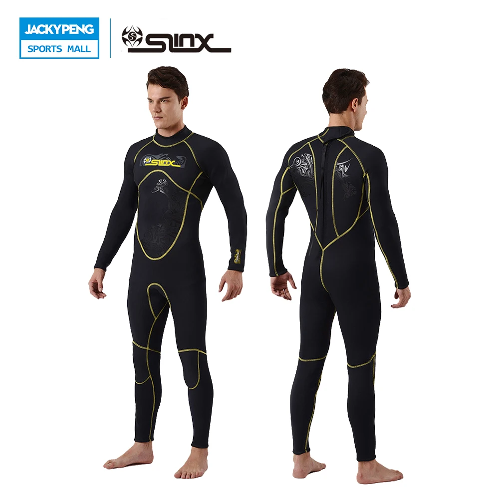 SLINX 3mm Neoprene Men Surfing Windsurfing Wetsuit Full Body Scuba