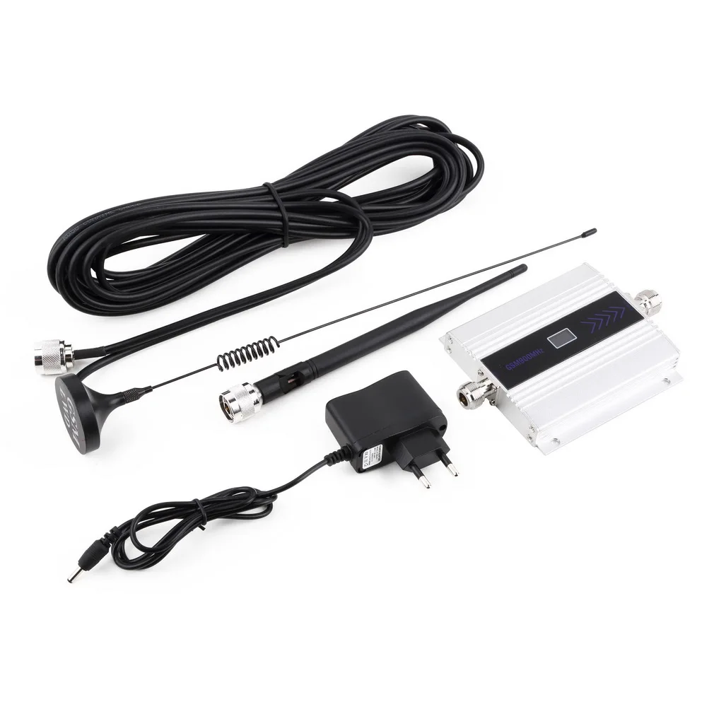 

100% High Quality 2G Gain GSM 900Mhz Mobile Cell Phone Signal Booster Amplifier RF Repeater Extender WiFi Wireless Router