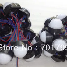 20 штук DC12V WS2811 пиксельный модульный с молочной оболочкой; 6 шт 5050 led внутри; 1,44 W, 50 мм(диаметр