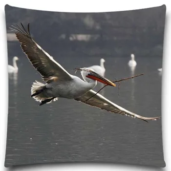 

In the flying Bird Biting the branches Cotton Polyester square 5 size 9 style Pillows Case for Sofa Car Cushion Cover