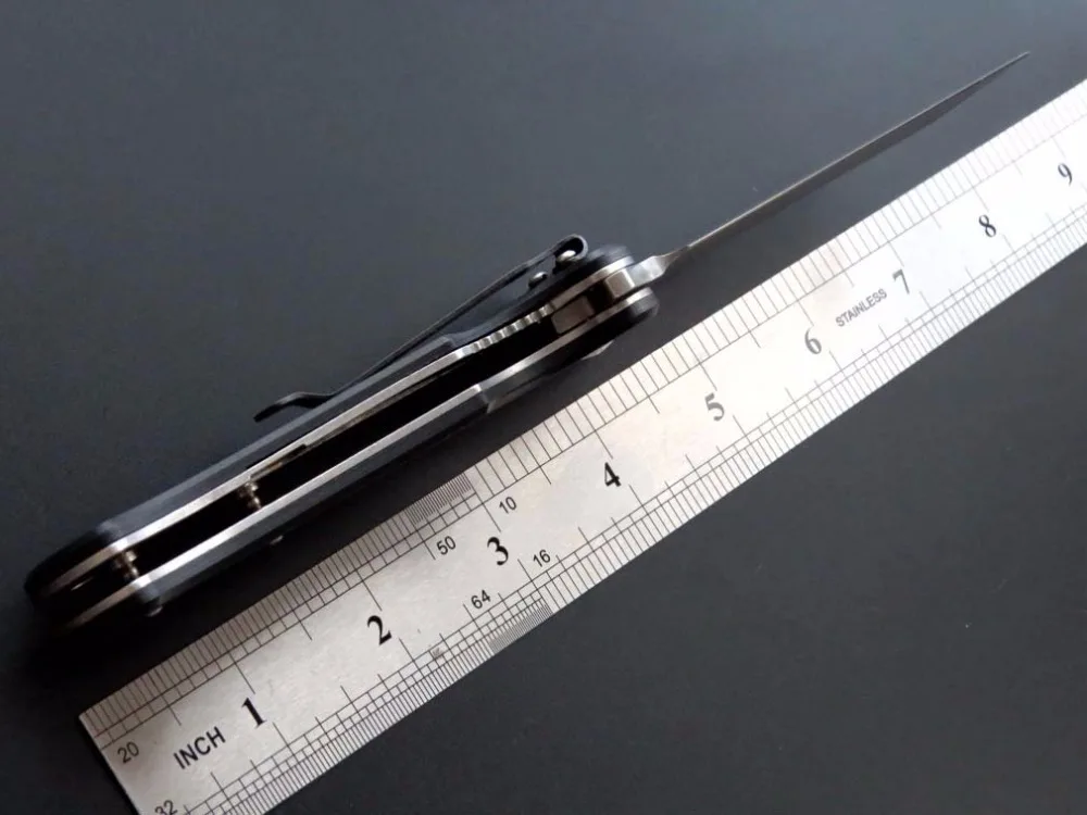 HY001 D2 складной нож G10 Ручка шарикоподшипник система Открытый Тактический