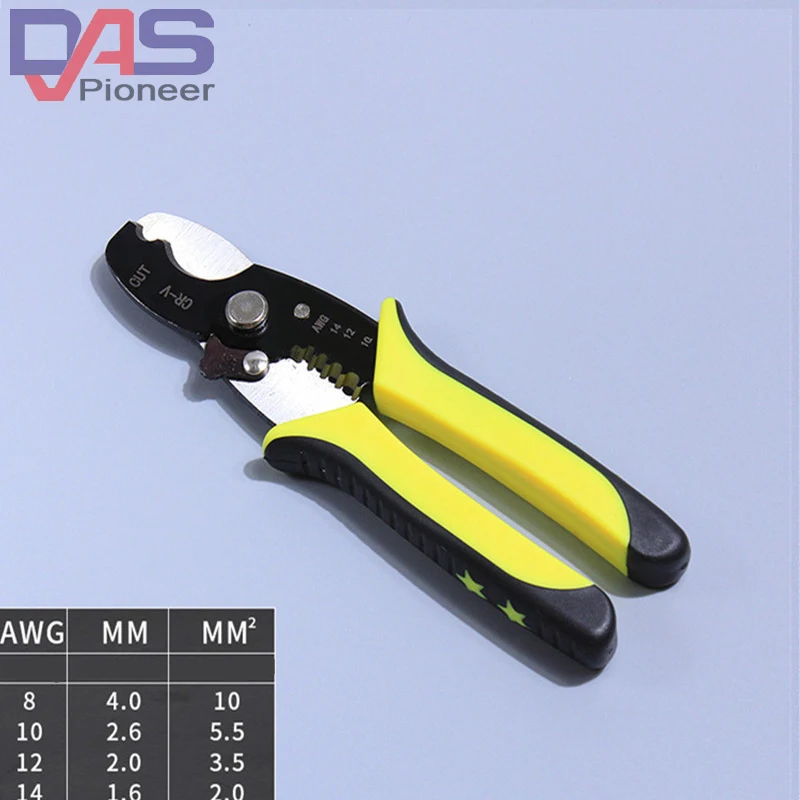 

portable Cable Wire Strippers Pliers Crimping Tool Wire Cutter Strippier Crimping Hand Tool with Manganese Steel for Electrical