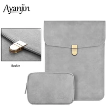 Водонепроницаемый матовый PU кожаный тонкий рукав сумка для ноутбука 15,6 14 для Macbook Pro 11 13 15 чехол для Xiaomi Asus lenovo чехол