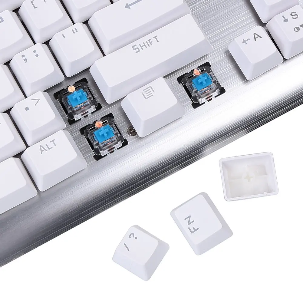 E yuansu Z-77 87 Ключи металлический техники красочная подсветка gaming keyboard