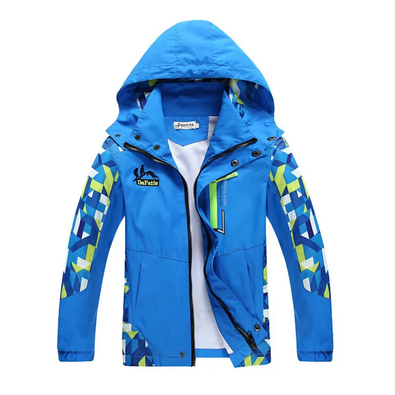 TZCZX-1010, новые осенние брендовые модные детские куртки для мальчиков, ветрозащитная детская верхняя одежда - Цвет: Blue