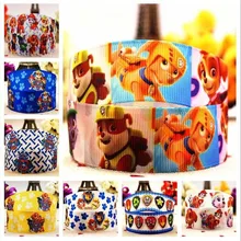 

7/8 (22 mm) new dog patrols Cartoon grosgrain ribbons size 10 printing children hair accessories Garment accessories