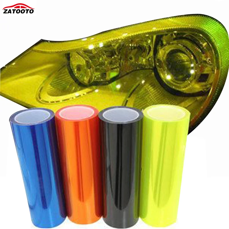 Наклейка на автомобисветильник фары 30 см * 2 м|car light sticker|tint vinyllight sticker |