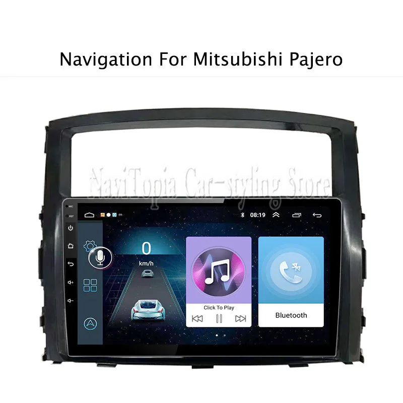 

ECTWODVD 9inch Android 8.1 Car Radio GPS Navigation Multimedia Stereo DVD Player for Mitsubishi Pajero 2006 2007-2011