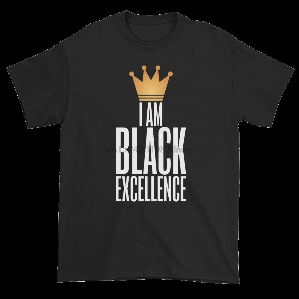 Мужская футболка с коротким рукавом I Am Black Excellence в Африканском и американском