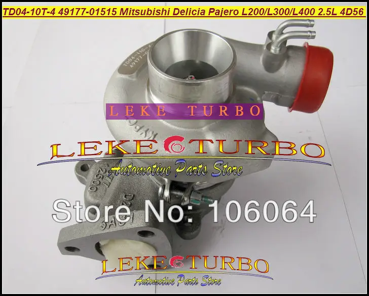 Turbo TD04 49177-01515 49177-01503 турбонагнетатель для Mitsubishi L300 4WD Delicia Pajero Shogun L200 L400 2.5L D 4D56 с водяным охлаждением