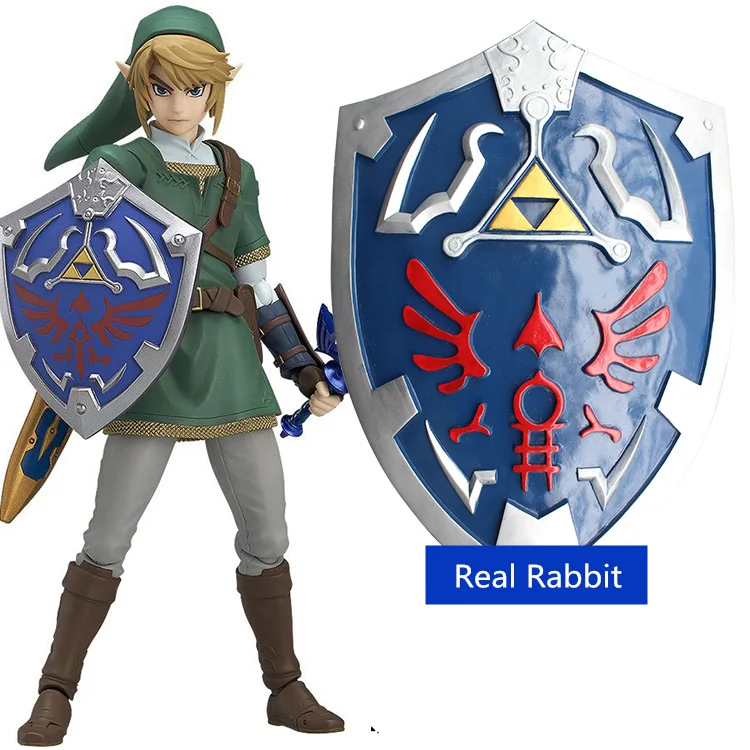

[Funny] 1:1 55cm simulation The Legend of Zelda Link Hylian Shield resin weapons model adult child cosplay toys collection gift