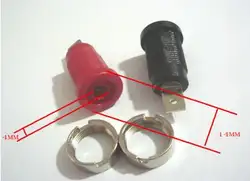 50 шт. Binding Post Banana Джека 4 мм Детская безопасность защиты плагин красный + черный