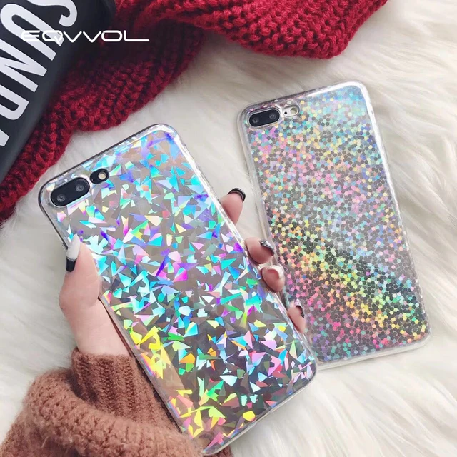 Cheap EQVVOL Bling Glitter Phone Case For iPhone X 6 6s 7 8 Plus Geometry Pattern Shell Soft TPU Phone Back Cover For Apple 10 Coque Cheap EQVVOL Bling Glitter Phone Case For iPhone X 6 6s 7 8 Plus Geometry Pattern Shell Soft TPU Phone Back Cover For Apple 10 Coque