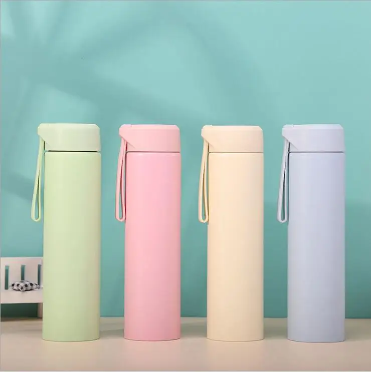 

Simple and stylish stainless steel vacuum flask men and women couples cups water cups Straight cups custom gift cups