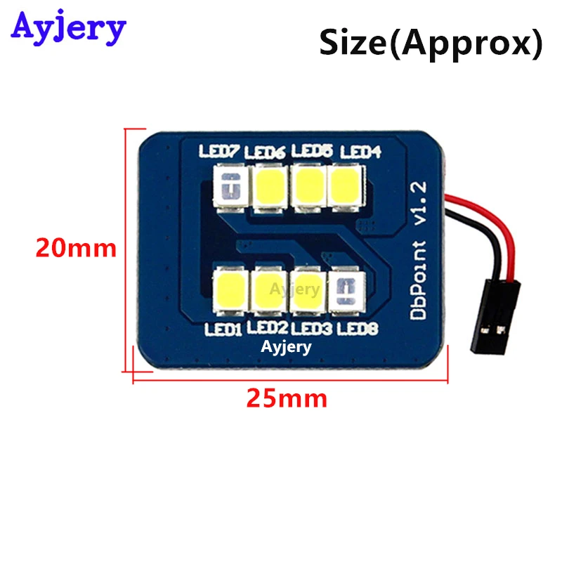 AYJERY новинка 50 шт. фестоны фотолампы 10 2835 8 SMD двухцветные синие белые
