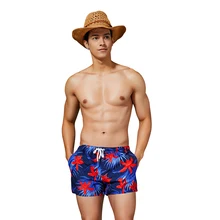 Горячие пляжные шорты мужские тропические цветочные короткие купальные шорты мужские быстросохнущие с низкой талией мужские плавки тонкие подходят без сетки Linner Surf