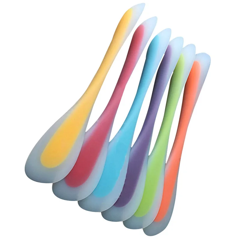  UPORS New Silicone Spatula Double Purpose Cake Scraper Baking Tools For Cakes Cream Butter Transluc