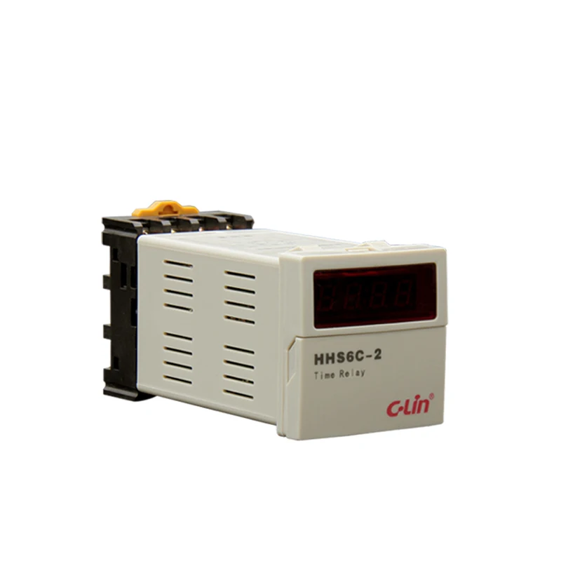 

Relay HHS6C-2 Number Show Time Relay Electricity Time Delay Bring Instant Action Timer DC24V