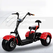 Citycoco Electric Scooter E-Bike 60V 500W 9.5 Inch Vacuum Fat Tire Electric Three Wheel Motorcycle Bike Adult Women Men Scooter