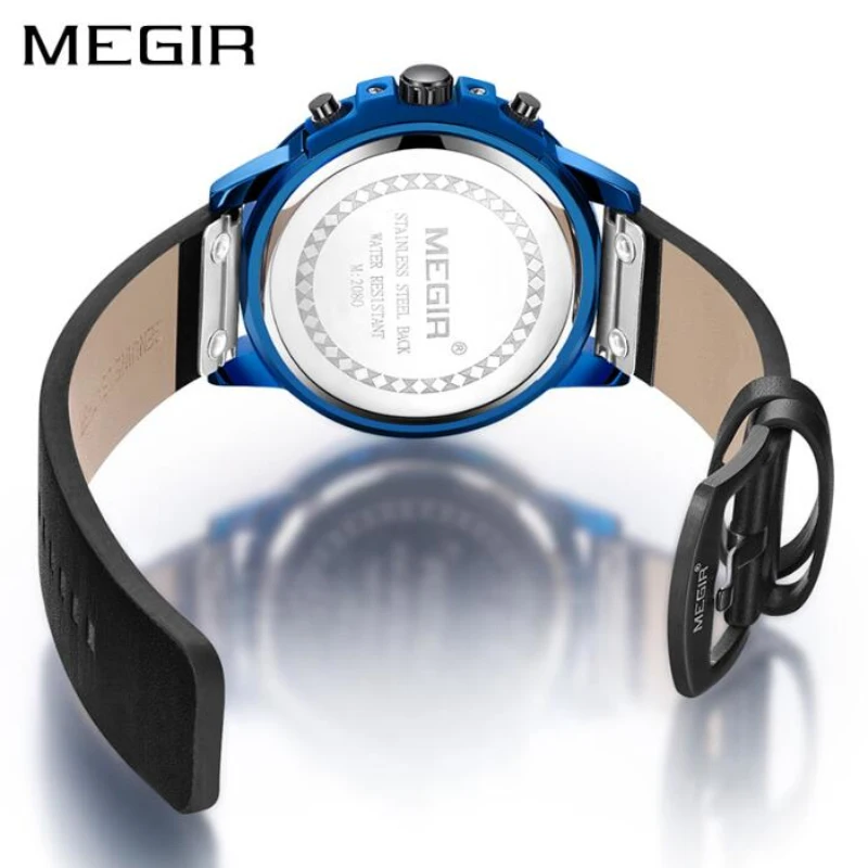 Reloj Hombre MEGIR модные спортивные часы мужские лучший бренд класса люкс Хронограф