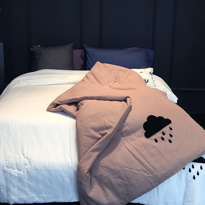 

Summer new arrival double layer 100% cotton yarn towels are embroidery bedding long staple cotton 3a wire fiber super soft