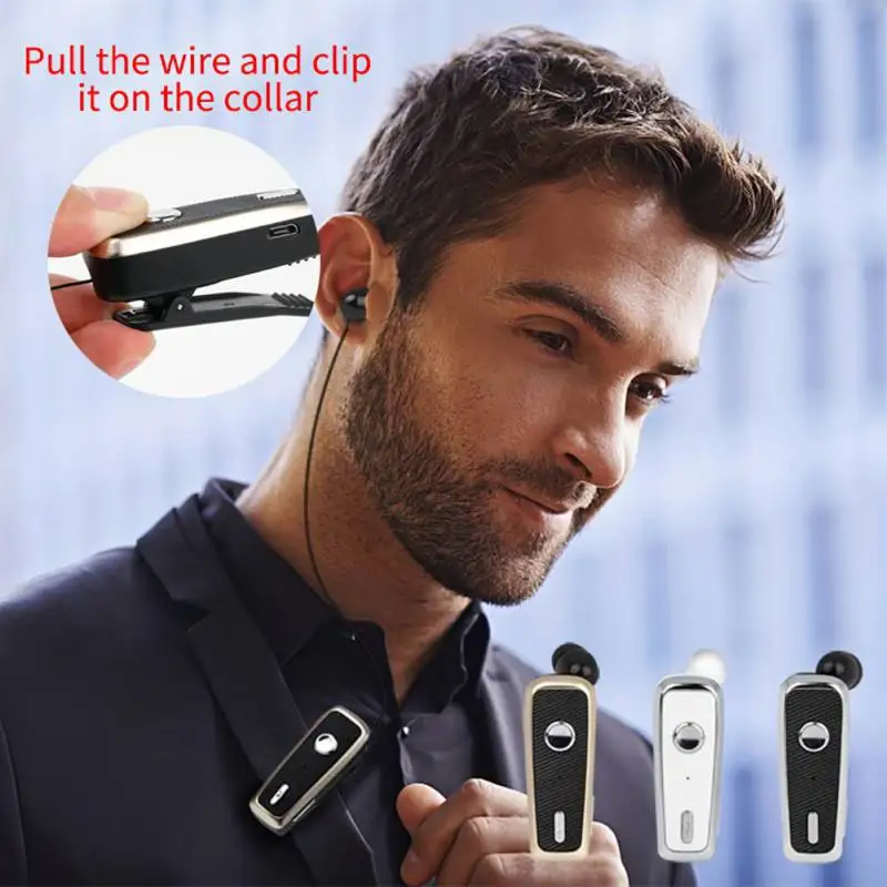 Hot Wireless Collar Clip Earphone Bluetooth Stereo Earphone Bluetooth V4 1 EDR Headset for Samsung for Huawei for Xiaomi