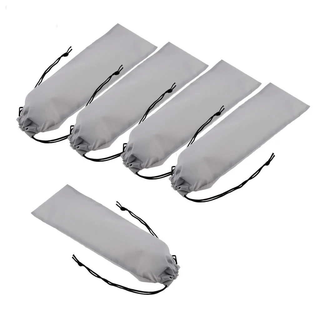 5Pcs/ Set Hair Straightener Bag Travel Drawstring Pouch Storage for Hair Straighteners Curling Flat Irons Waterproof Cloth