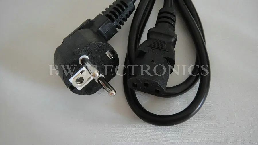 High Quality! 5pcs/lot Free shipping 3 Prong AC Power Supply Cable