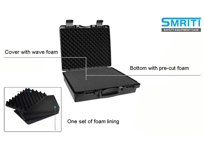 Функциональный ящик для инструментов, защитный чехол для инструментов, ударопрочный герметичный ящик с губкой