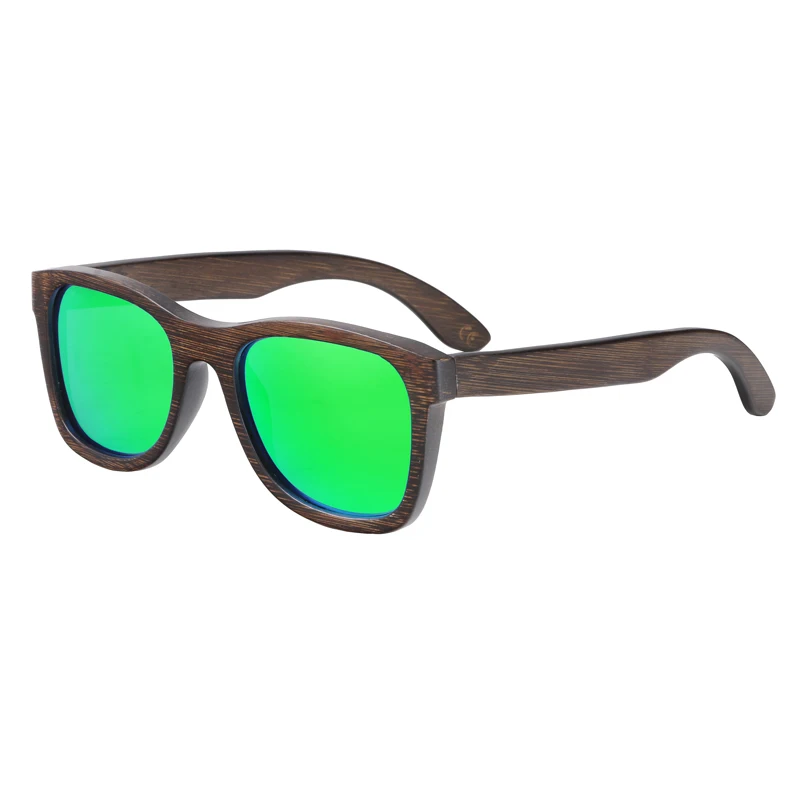 Мужские и женские солнцезащитные очки BerWer поляризационные с деревянной оправой