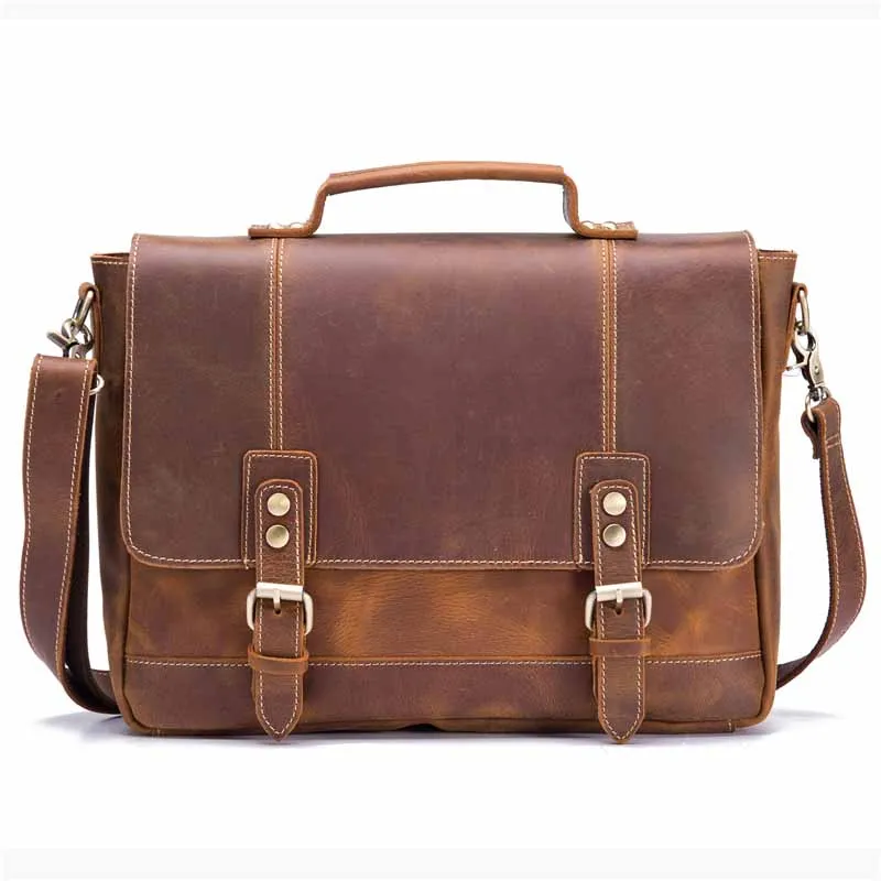 Men's Briefcase Bags 100 Genuine Leather Business Male Handbags