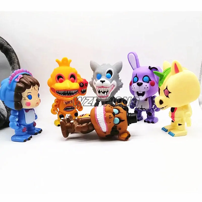 2018 Five Nights at Freddy/'s Action Figures Sister Location FNAF Toy 6pcs New