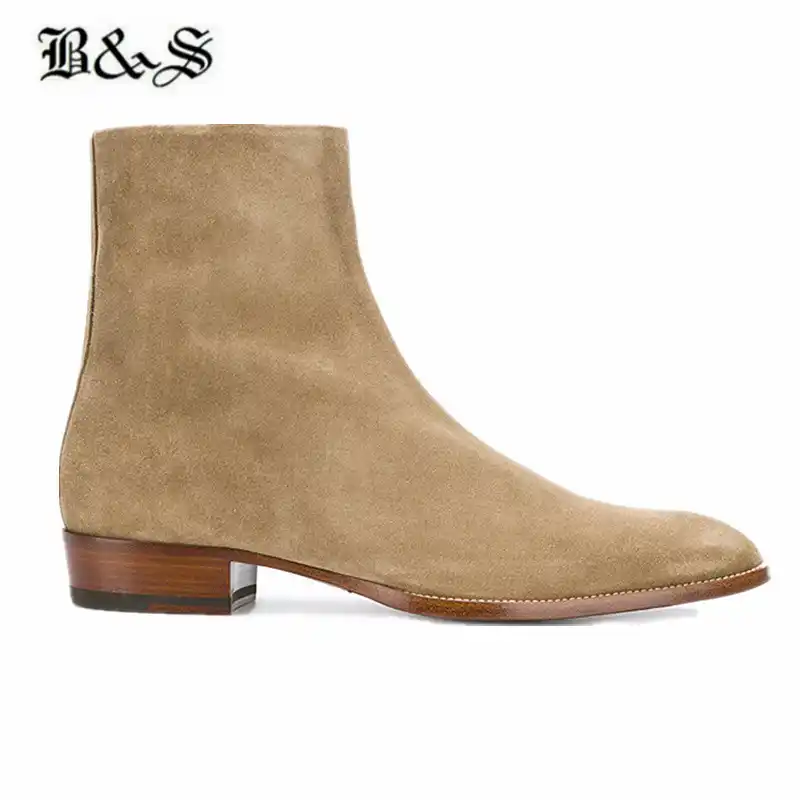 botines cuero hombre