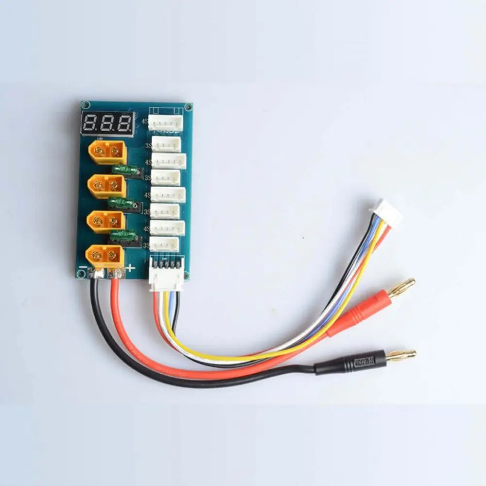

AKK XT60 Parallel Charging Board Charge Plate for 3S 4S Lipo Battery With Voltage LED Display