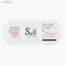 Черный и белый розовый Kawaii Star цитаты алмазы Nordic керамика подставки подарки творческий дом чашки кухня дополнительный коврик напитки