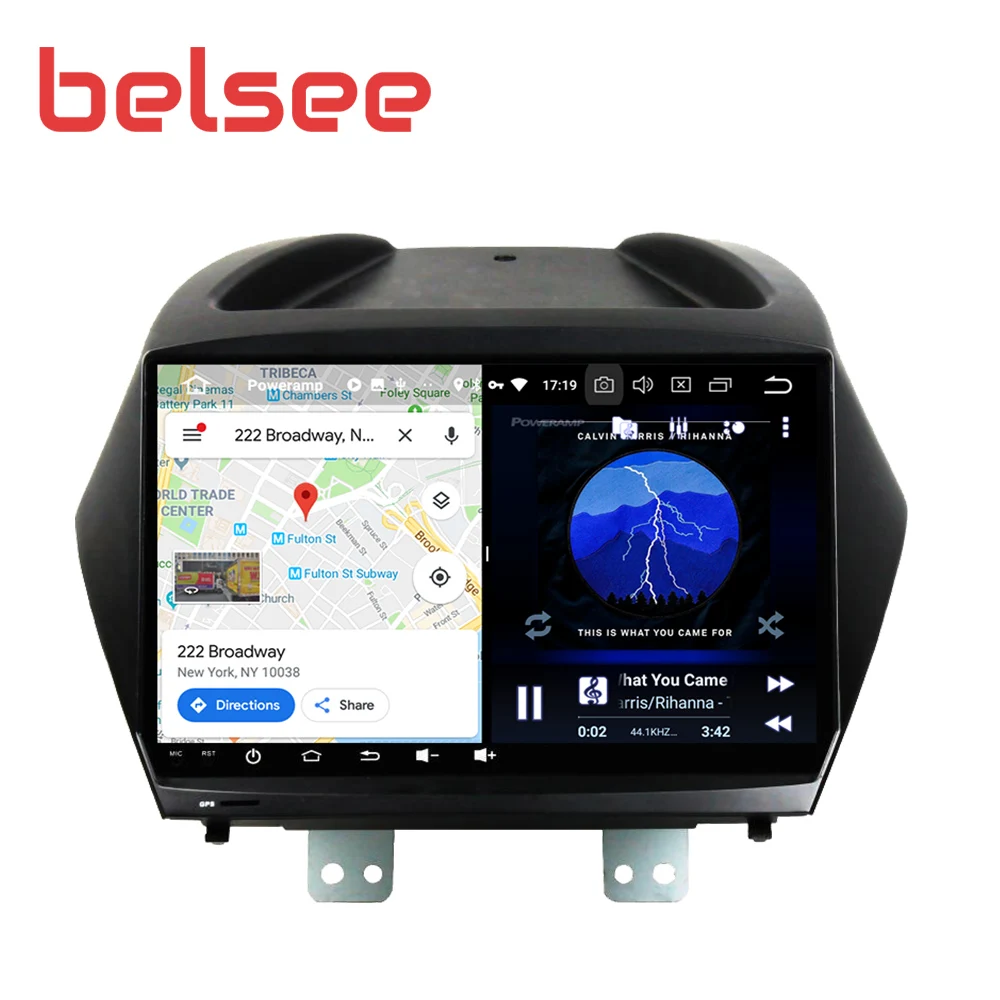 Belsee Android 9 0 для Hyundai IX35 Tucson 2009 2015 автомобильный Радио Стерео GPS навигация головное