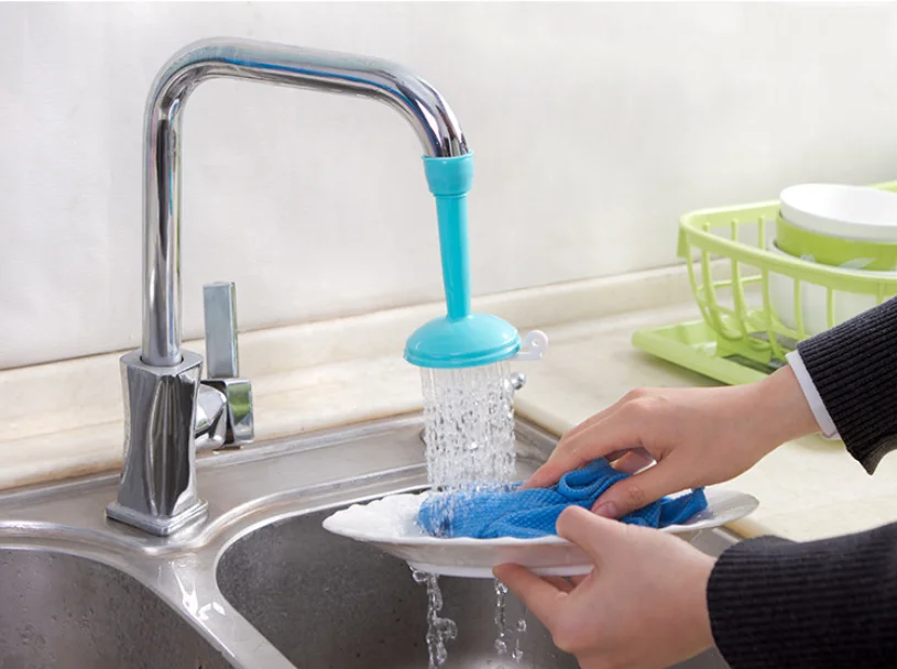 

360 Degree Kitchen Rotating Water Tap Adjustable Sprayers Tap Water-saving Valve Shower Filter Kitchen Faucet Accessories