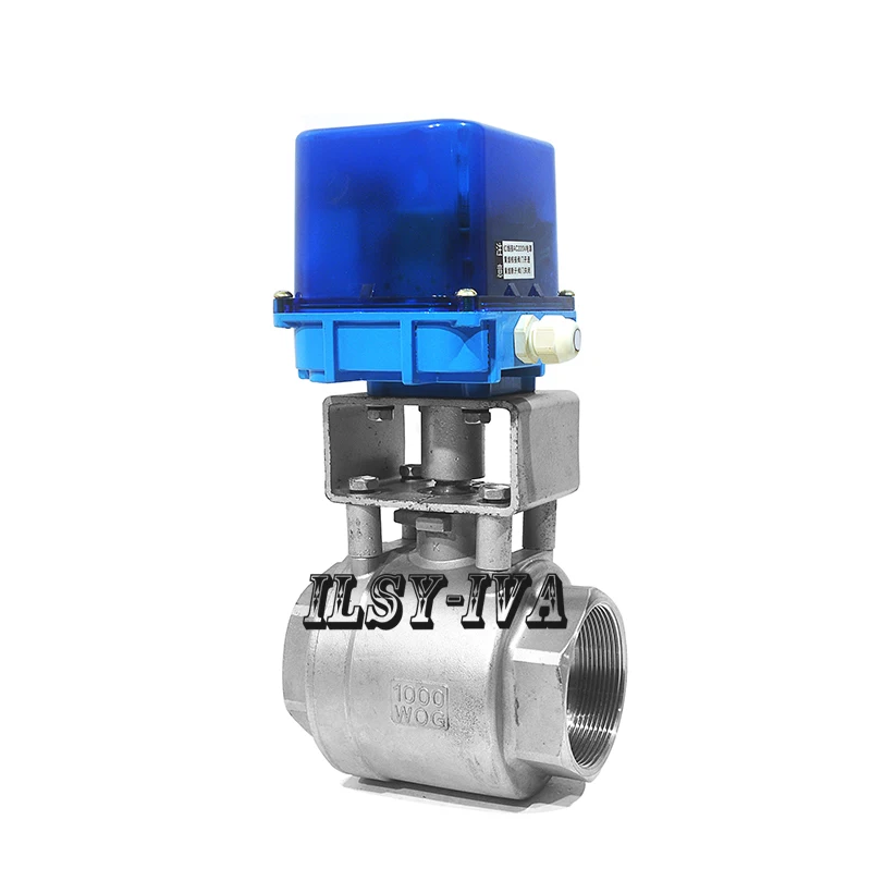 FDD M type two way Stainless steel Motorized Ball Valve DN65 DC12V 24V electric ball valve
