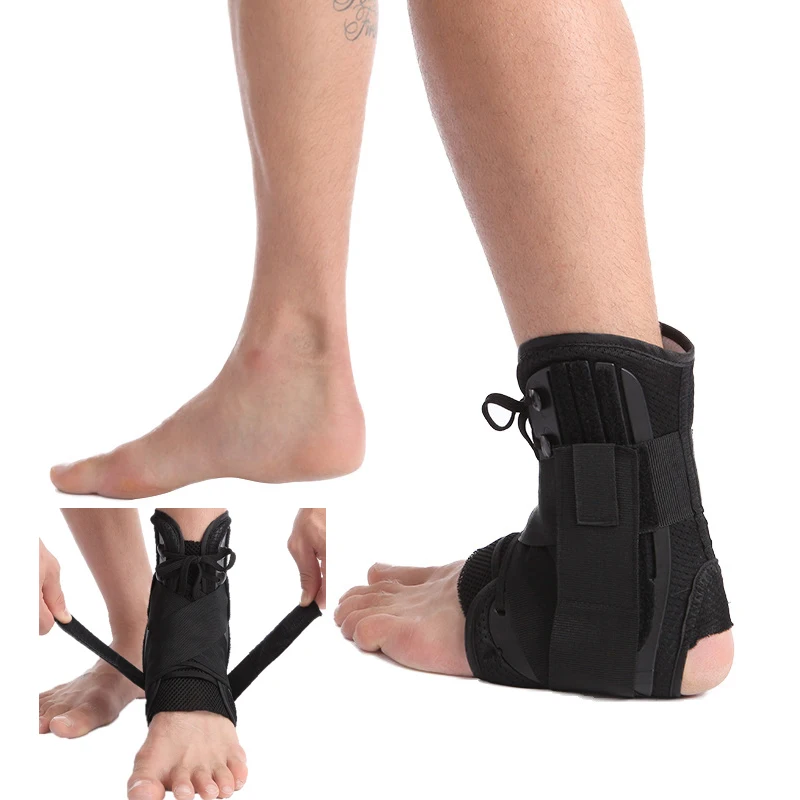 Фиксатор для поддержки лодыжки эластичная Регулировка защита повязка на ногу Предотвращение растяжения Спортивная Фитнес Защитная повязка защитный пояс для лодыжки