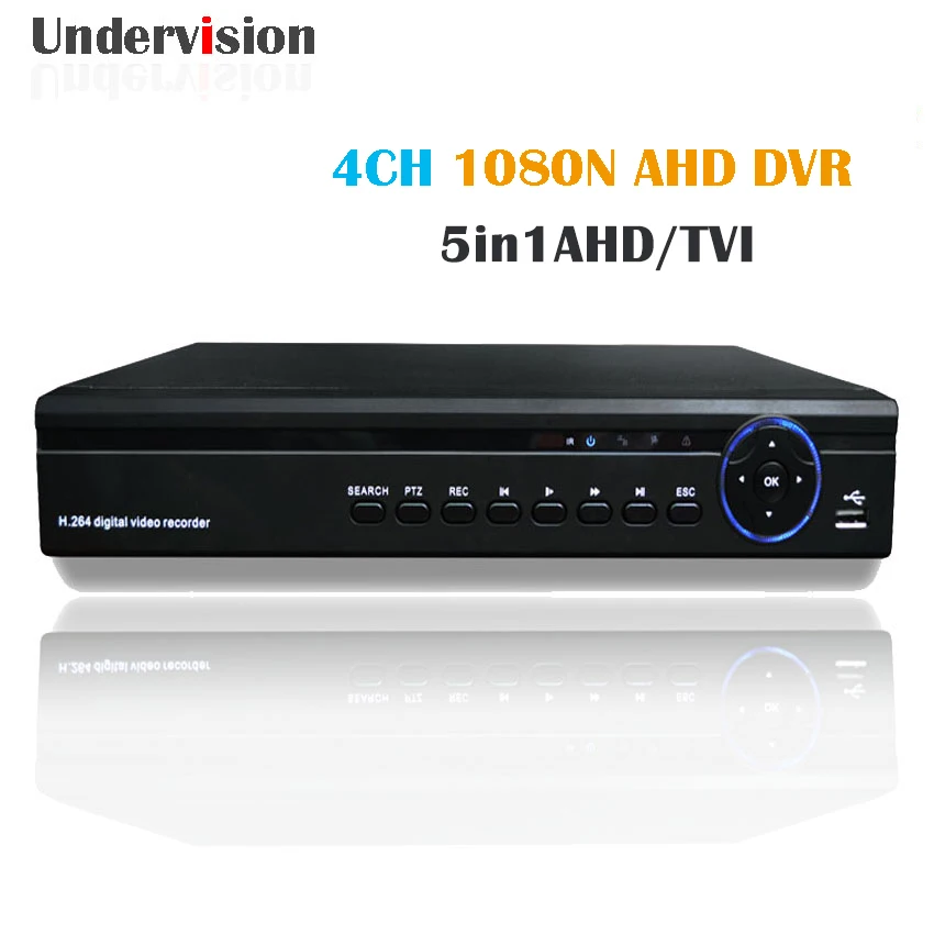 5 in1 AHD TVI video recorder 4chs AHD network Onvif support P2P DVR